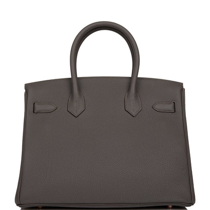 Hermes Birkin 30 Etain Togo Rose Gold Hardware