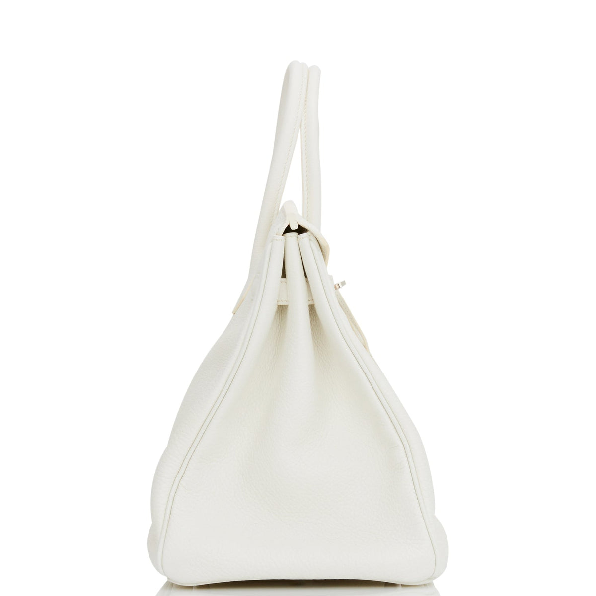 Hermes Birkin 35 White Clemence Palladium Hardware