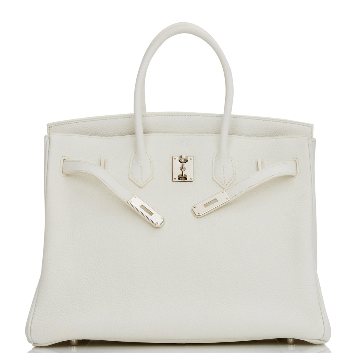 Hermes Birkin 35 White Clemence Palladium Hardware