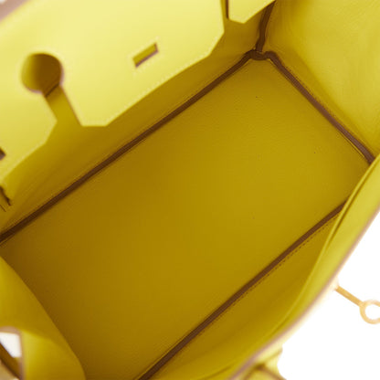 Hermes Birkin 30 Lime Epsom Gold Hardware