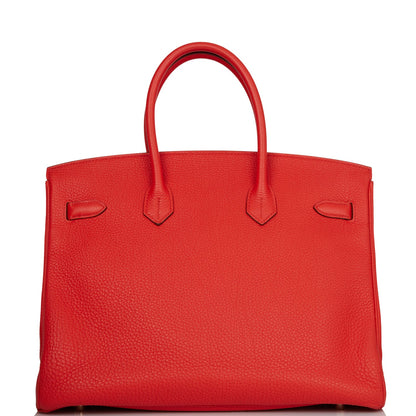 Hermes Birkin 35 Capucine Togo Gold Hardware