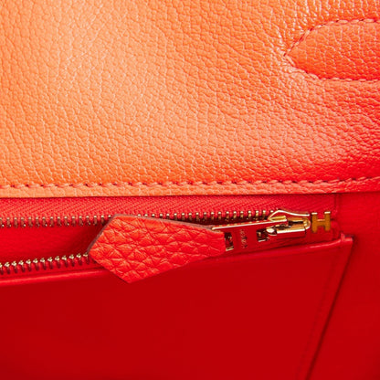 Hermes Birkin 35 Capucine Togo Gold Hardware