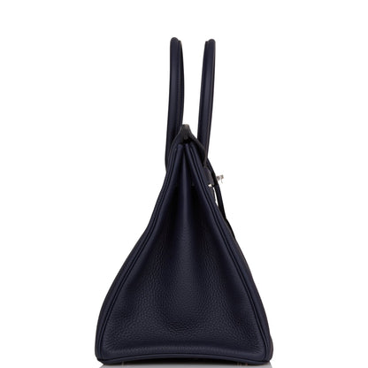 Hermes Birkin 35 Bleu Nuit Togo Palladium Hardware