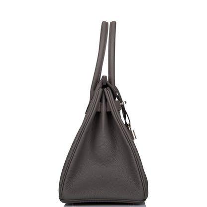 Hermes Birkin 30 Etain Togo Palladium Hardware