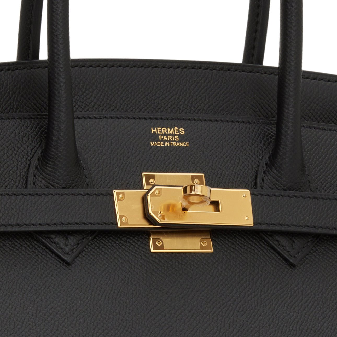 Hermes Birkin 30 Sellier Black Epsom Gold Hardware