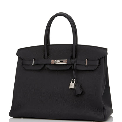 Hermes Birkin 35 Black Togo Palladium Hardware