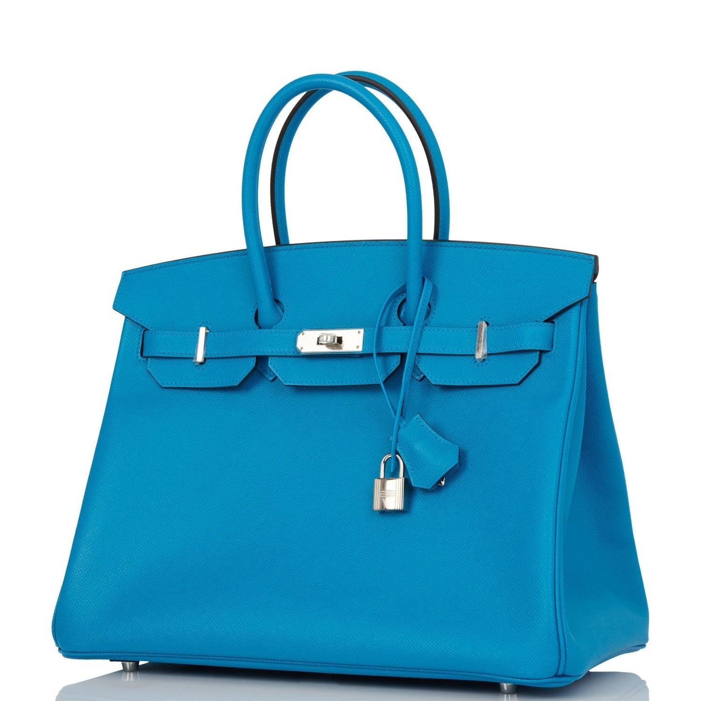 Hermes Birkin 35 Bleu Zanzibar Epsom Palladium Hardware