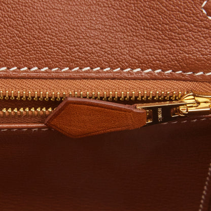 Hermes Birkin 25 Fauve Barenia Gold Hardware