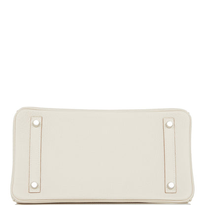 Hermes Birkin 30 Craie Togo Palladium Hardware