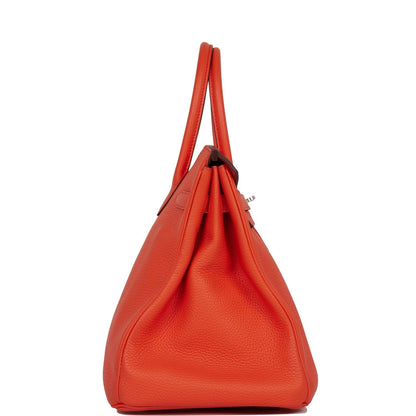 Hermes Birkin 35 Capucine Togo Palladium Hardware