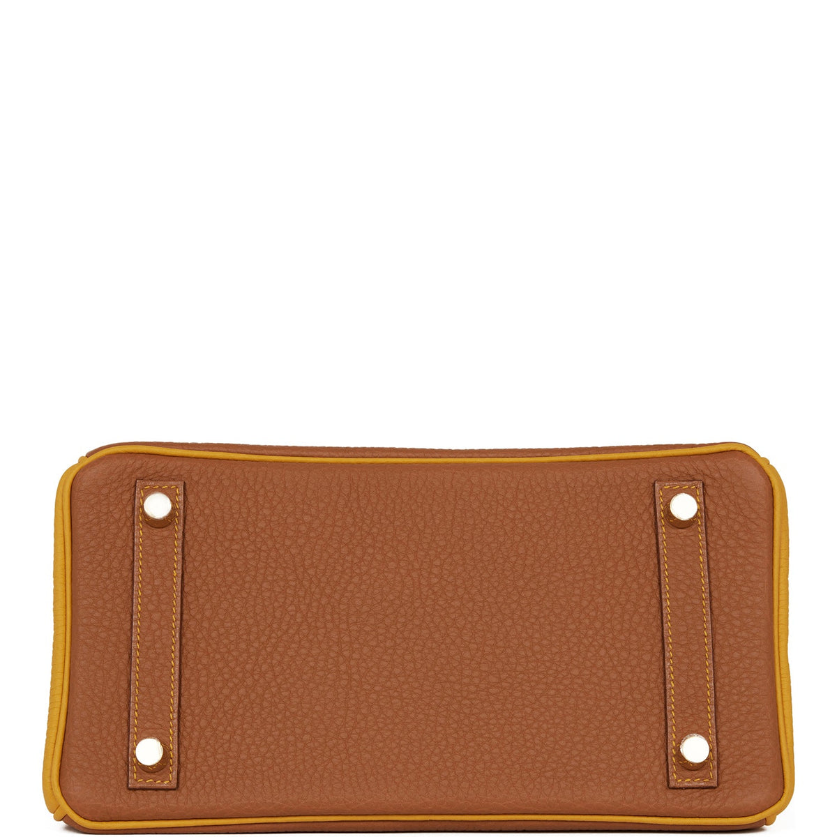 Hermes Special Order (HSS) Birkin 25 Gold and Jaune Ambre Togo Brushed Gold Hardware