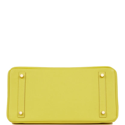 Hermes Birkin 30 Lime Epsom Gold Hardware