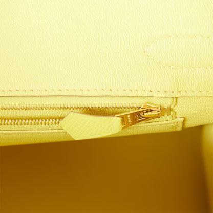 Hermes Birkin 30 Lime Epsom Gold Hardware