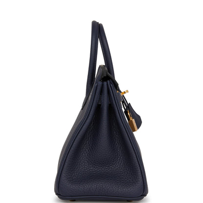 Hermes Birkin 25 Bleu Nuit Togo Gold Hardware