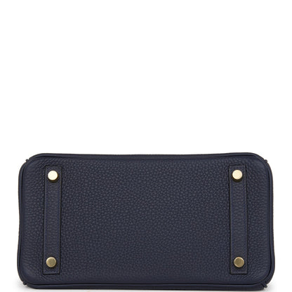Hermes Birkin 25 Bleu Nuit Togo Gold Hardware