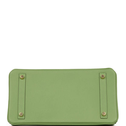 Hermes Birkin 30 Vert Criquet Epsom Gold Hardware