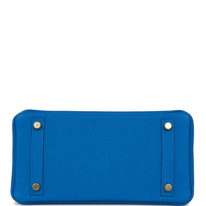 Hermes Birkin 25 Bleu Zellige Togo Gold Hardware