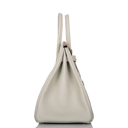 Hermes Birkin 35 Gris Perle Togo Palladium Hardware