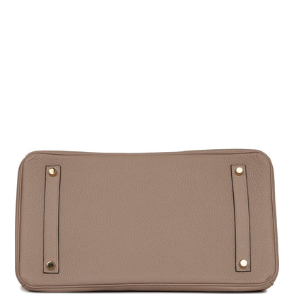 Hermes Birkin 35 Gris Tourterelle Togo Gold Hardware
