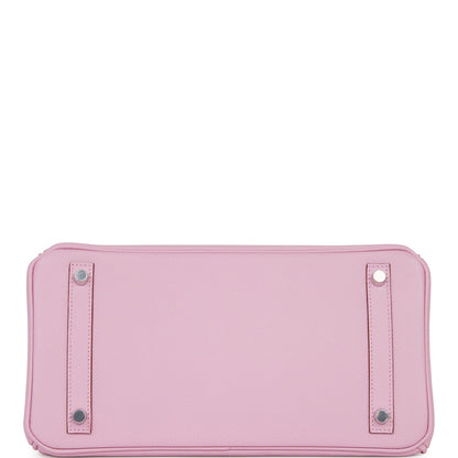 Hermes Birkin 30 Mauve Sylvestre Epsom Palladium Hardware