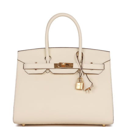 Hermes Birkin 30 Sellier Nata Epsom Gold Hardware - Exchange for NN