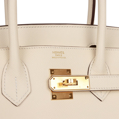 Hermes Birkin 30 Sellier Nata Epsom Gold Hardware - Exchange for NN