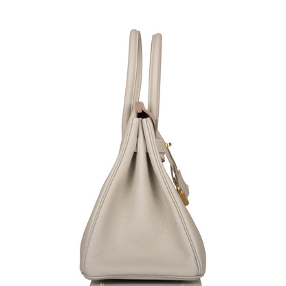 Hermes Birkin 30 Gris Perle Togo Gold Hardware