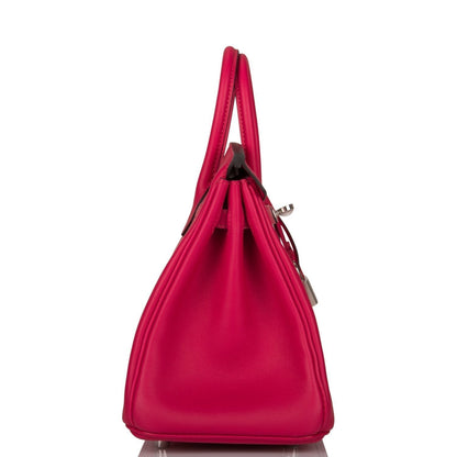 Hermes Birkin 25 Framboise Swift Palladium Hardware