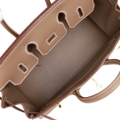Hermes Birkin 25 Etoupe Togo Gold Hardware