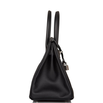 Hermes Birkin 30 Black Epsom Palladium Hardware