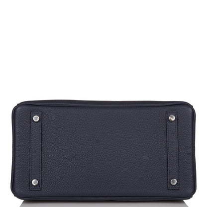 Hermes Birkin 30 Bleu Nuit Togo Palladium Hardware