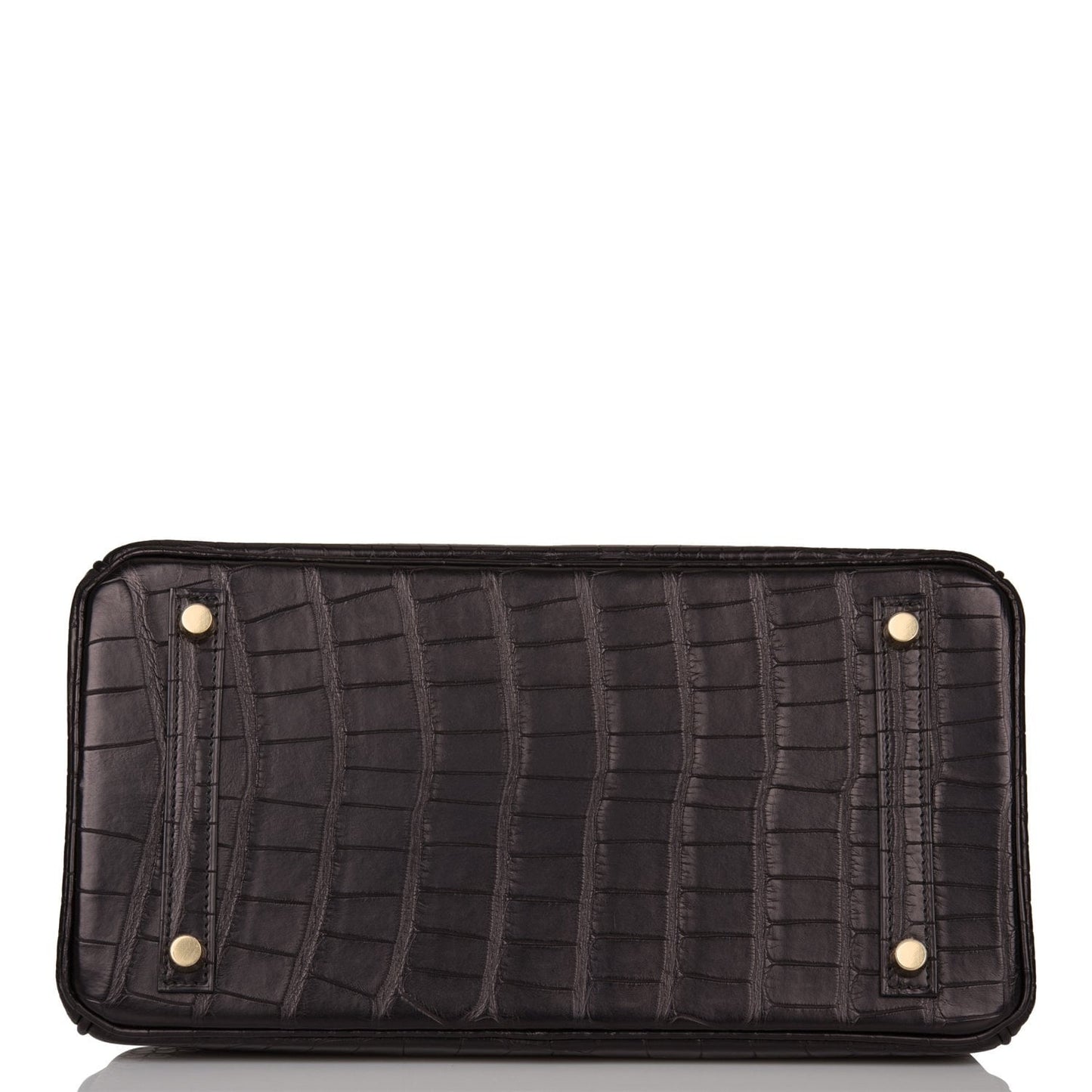 Hermes Birkin 30 Black Matte Alligator Gold Hardware