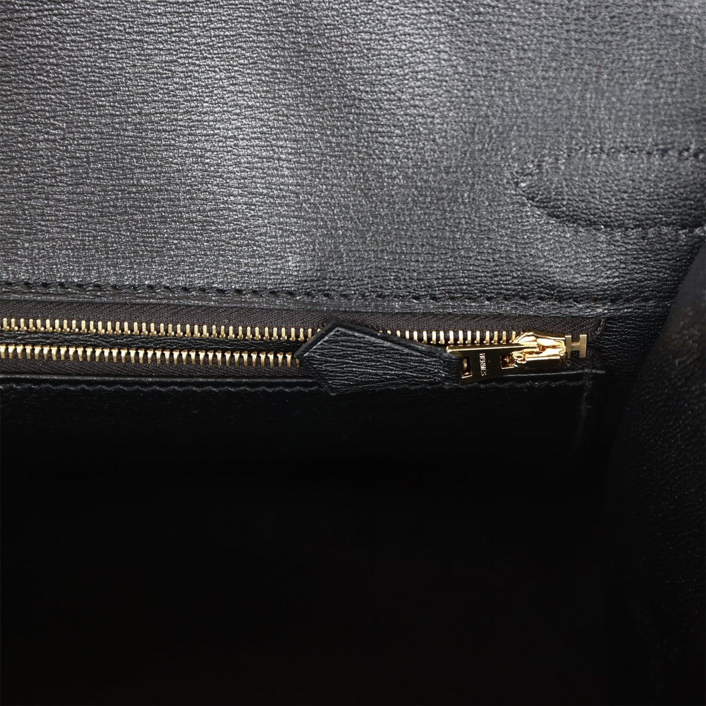 Hermes Birkin 30 Sellier Black Shiny Porosus Crocodile Gold Hardware