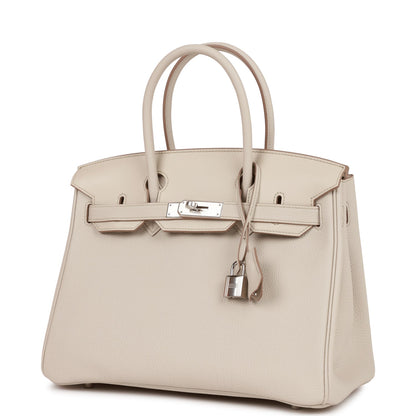 Hermes Birkin 30 Beton Togo and Swift Palladium Hardware