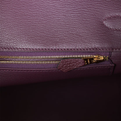 Hermes Birkin 35 Cassis Togo Gold Hardware