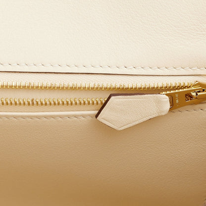 Hermes Birkin 25 Nata Swift Gold Hardware