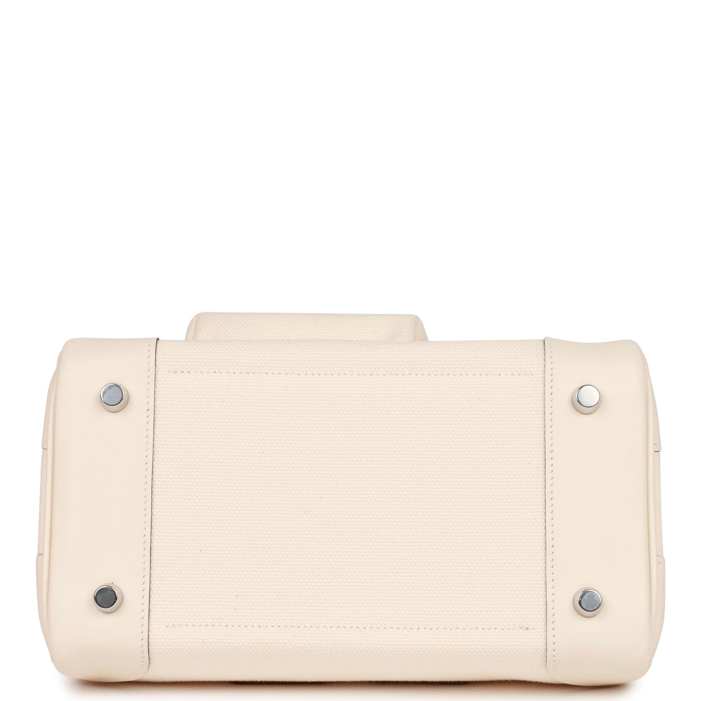 Hermes Birkin 25  Cargo Nata Swift and Toile Canvas Palladium Hardware