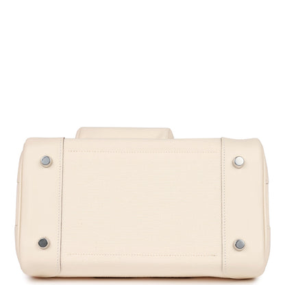 Hermes Birkin 25  Cargo Nata Swift and Toile Canvas Palladium Hardware