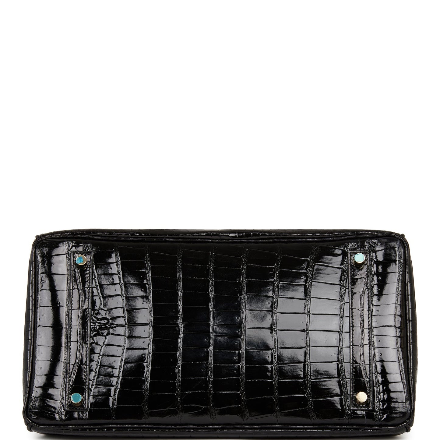Hermes Birkin 35 Black Shiny Porosus Crocodile Gold Hardware