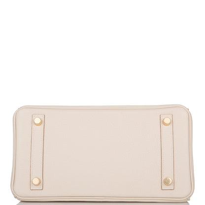 Hermes Birkin 25 Craie Togo Gold Hardware