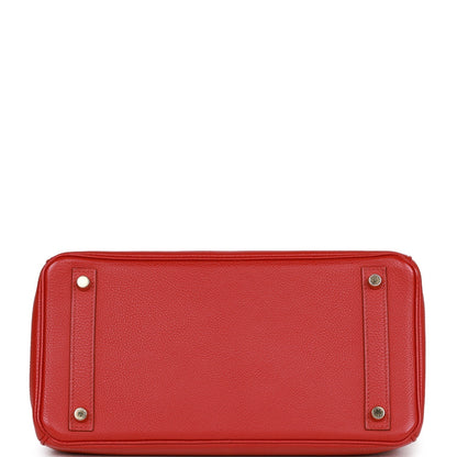 Hermes Birkin 30 Rouge Garance Togo Gold Hardware