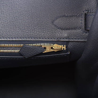 Hermes Birkin 30 Bleu Nuit Togo Gold Hardware