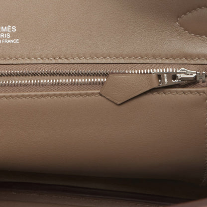 Hermes Birkin 30 Gris Caillou Grizzly and Swift Palladium Hardware