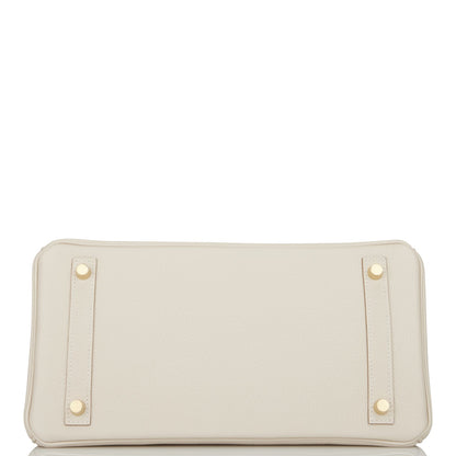 Hermes Birkin 30 Craie Togo Gold Hardware