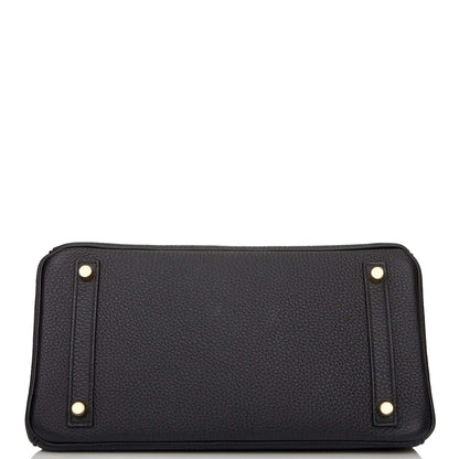 Hermes Birkin 30 Black Togo Gold Hardware