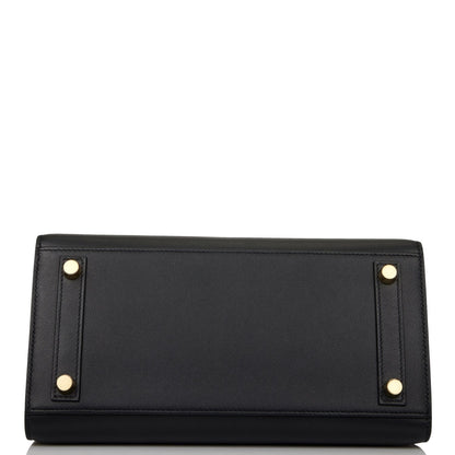 Hermes Birkin 25 Sellier Black Madame Gold Hardware