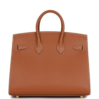 Hermes Birkin 25 Sellier Gold Epsom Gold Hardware