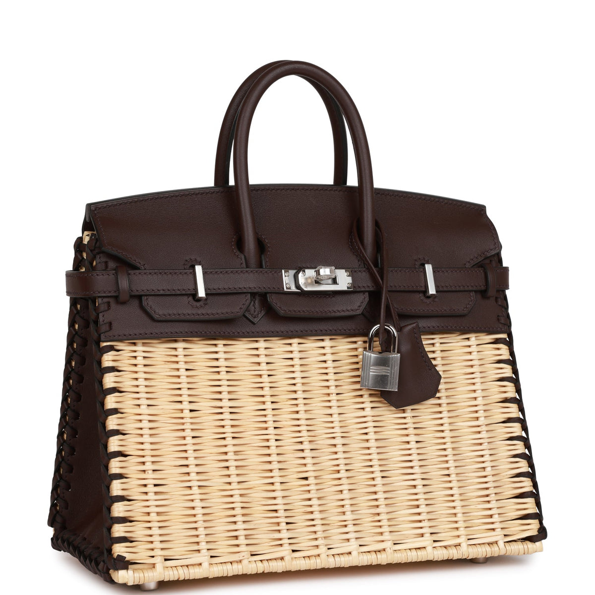 Hermes Picnic Birkin 25 Rouge Sellier Swift Palladium Hardware