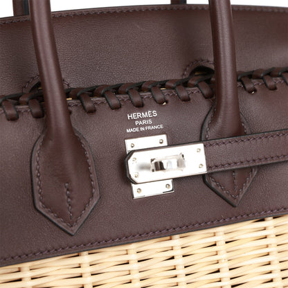 Hermes Picnic Birkin 25 Rouge Sellier Swift Palladium Hardware