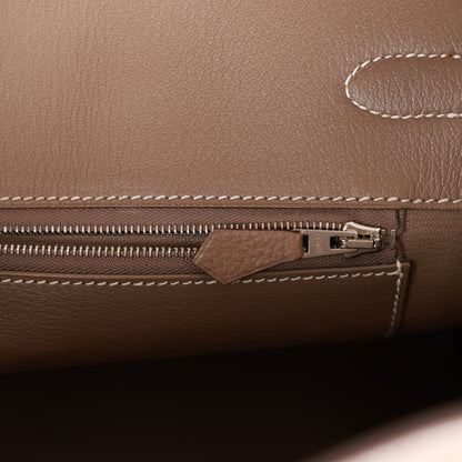 Hermes Birkin 35 Etoupe Togo Palladium Hardware